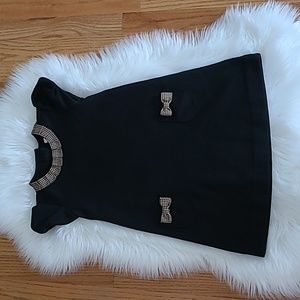 Janie and Jack sz 4 black & plaid dress